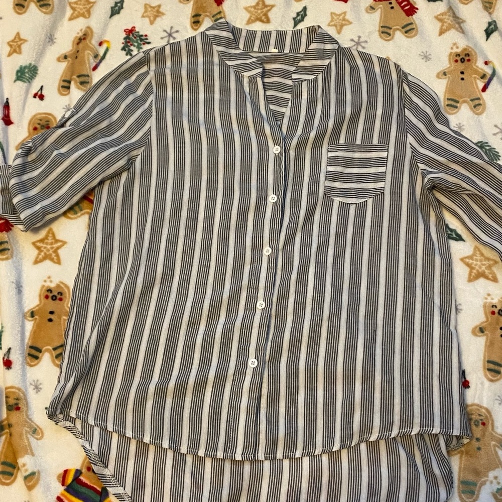 Black and white striped shirt